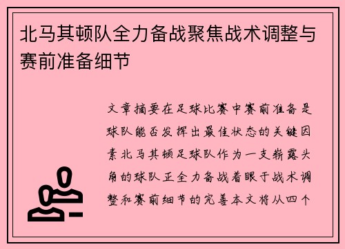 北马其顿队全力备战聚焦战术调整与赛前准备细节